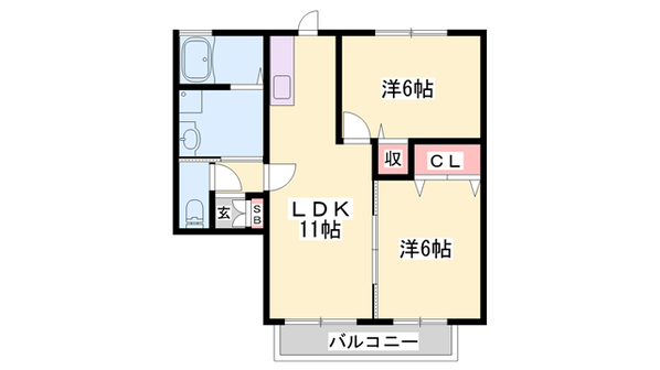 プランヴェールの物件間取画像